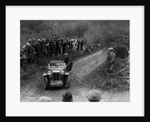 MG PA of CJ Simon competing in the MCC Lands End Trial, 1935 by Bill Brunell