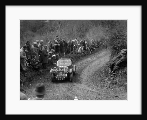Singer Le Mans of HM Hutton competing in the MCC Lands End Trial, 1935 by Bill Brunell