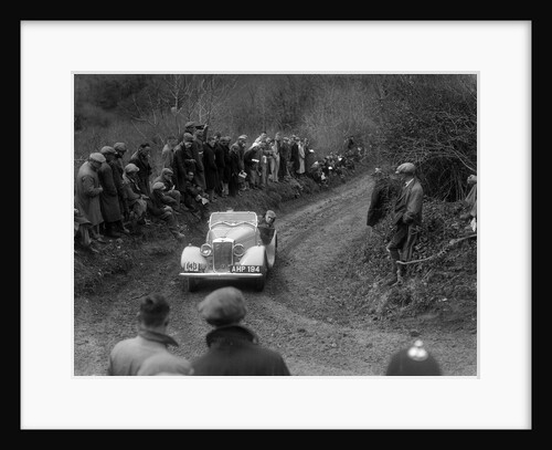 Hillman Aero Minx of V Wherry competing in the MCC Lands End Trial, 1935 by Bill Brunell