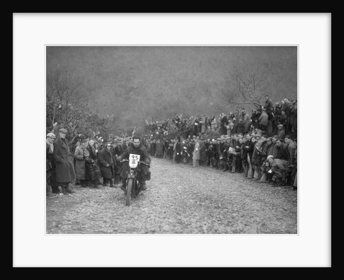 498 cc Ariel of JA Haywood competing in the MCC Lands End Trial, Beggars Roost, Devon, 1936 by Bill Brunell