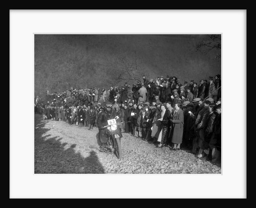 498 cc Levis of AJ Hicks competing in the MCC Lands End Trial, Beggars Roost, Devon, 1936 by Bill Brunell