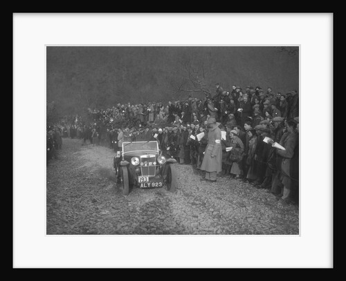MG J2 of WH Edwards competing in the MCC Lands End Trial, Beggars Roost, Devon, 1936 by Bill Brunell