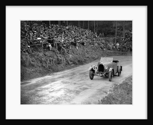 Bugatti Type 40 of Miss C Turner at the Shelsley Walsh Amateur Hillclimb, Worcestershire, 1929 by Bill Brunell