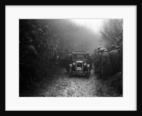 Austin top hat saloon of EC Smyth competing in the MCC Exeter Trial, Meerhay, Dorset, 1930 by Bill Brunell