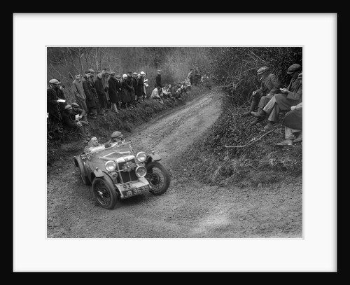 MG PA of RA MacDermid of the Cream Cracker Team competing in the MCC Lands End Trial, 1935 by Bill Brunell