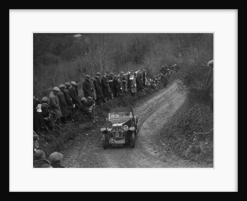 MG PA of JWS Johnson competing in the MCC Lands End Trial, 1935 by Bill Brunell