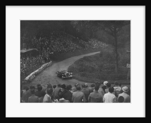 Unidentified open 4-seater car competing in the Shelsley Walsh Hillclimb, Worcestershire, 1935 by Bill Brunell