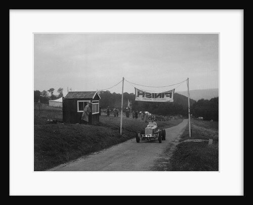 ERA of Raymond Mays at the finishing line of the Shelsley Walsh Hillclimb, Worcestershire, 1935 by Bill Brunell