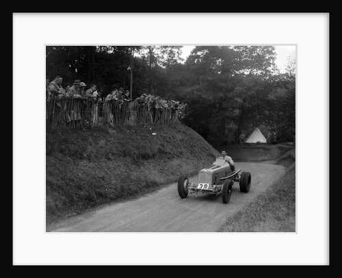 ERA of Raymond Mays competing in the Shelsley Walsh Hillclimb, Worcestershire, 1935 by Bill Brunell