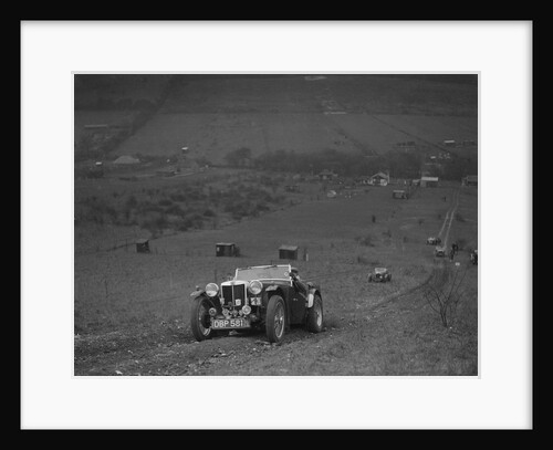 MG TA competing in the London Motor Club Coventry Cup Trial, Knatts Hill, Kent, 1938 by Bill Brunell