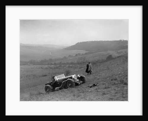 Aston Martin competing in the London Motor Club Coventry Cup Trial, Knatts Hill, Kent, 1938 by Bill Brunell