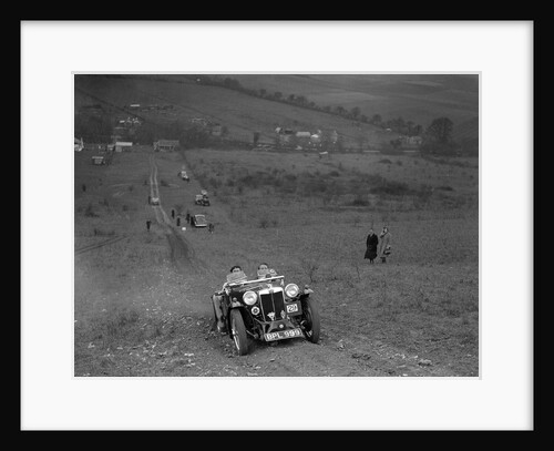 MG PA competing in the London Motor Club Coventry Cup Trial, Knatts Hill, Kent, 1938 by Bill Brunell