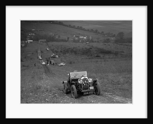 Lagonda Rapier competing in the London Motor Club Coventry Cup Trial, Knatts Hill, Kent, 1938 by Bill Brunell