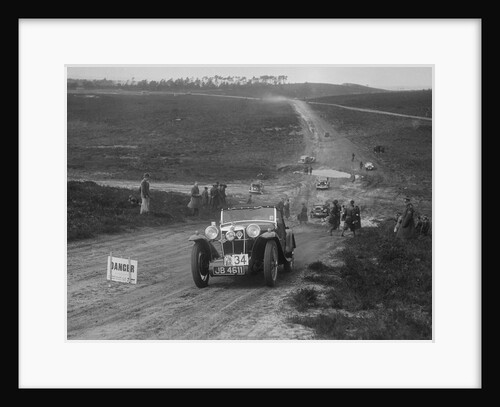 MG PA competing in a motoring trial, Bagshot Heath, Surrey, 1930s by Bill Brunell