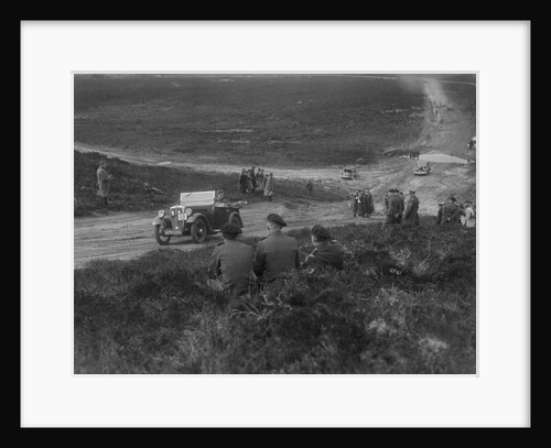 Morris Minor competing in a motoring trial, Bagshot Heath, Surrey, 1930s by Bill Brunell