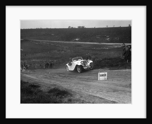 1934 Singer Le Mans competing in a motoring trial, Bagshot Heath, Surrey, 1930s by Bill Brunell