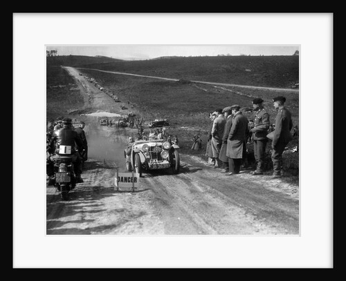 1934 MG PA competing in a motoring trial, Bagshot Heath, Surrey, 1930s by Bill Brunell