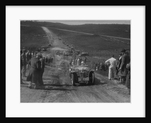 1934 MG PA competing in a motoring trial, Bagshot Heath, Surrey, 1930s by Bill Brunell