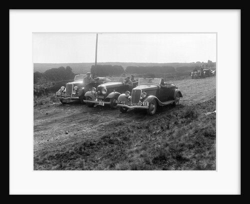 Three Ford V8s at the Sunbac Inter-Club Team Trial, 1935 by Bill Brunell