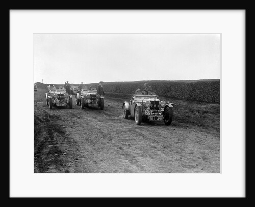 MG NA Magnettes of Doreen and Denis Evans at the Sunbac Inter-Club Team Trial, 1935 by Bill Brunell