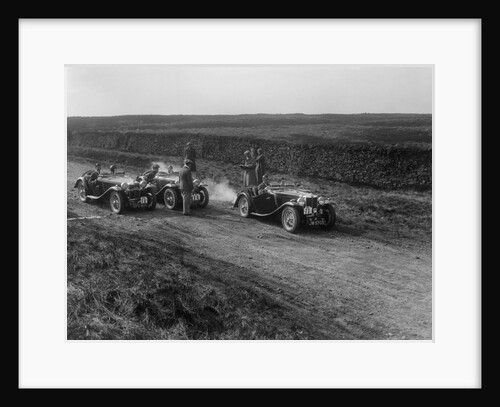 MG Magnette and two MG PAs at the Sunbac Inter-Club Team Trial, 1935 by Bill Brunell