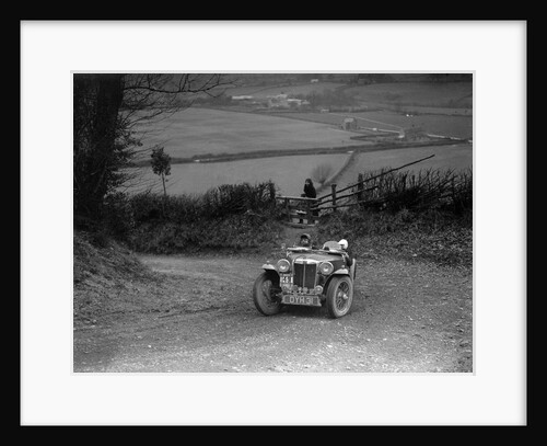MG TA of JF Kingham competing in the MG Car Club Midland Centre Trial, 1938 by Bill Brunell