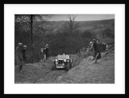 MG TA of F Wallace competing in the MG Car Club Midland Centre Trial, 1938 by Bill Brunell