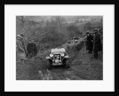 Singer of E Bunn competing in the MG Car Club Midland Centre Trial, 1938 by Bill Brunell