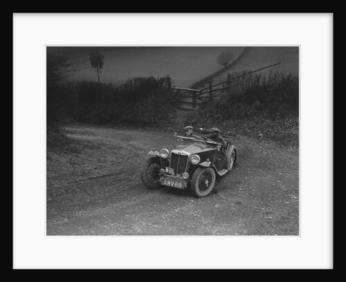 MG TA of HV Slade competing in the MG Car Club Midland Centre Trial, 1938 by Bill Brunell
