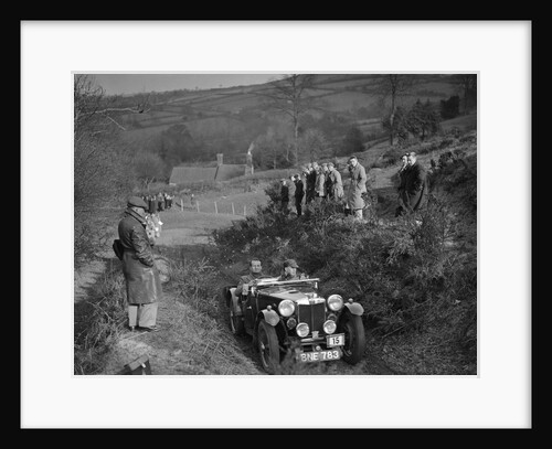MG PA of G Tyrer competing in the MG Car Club Midland Centre Trial, 1938 by Bill Brunell