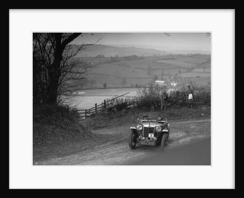 MG TA of JL Lutwyche competing in the MG Car Club Midland Centre Trial, 1938 by Bill Brunell