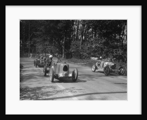 MG Magnette, Bugatti Type 37A and Alta, Donington Park Race Meeting, Leicestershire, 1935 by Bill Brunell