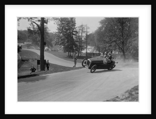 Austin 7 of B Sparrow about to crash, Donington Park Race Meeting, Leicestershire, 1933 by Bill Brunell