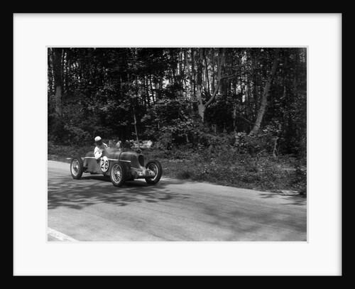 MG Q type of Kenneth Evans racing at Donington Park, Leicestershire, 1935 by Bill Brunell