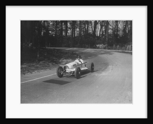 Riley offset-bodied single seater of Hector Dobbs racing at Donington Park, Leicestershire, 1935 by Bill Brunell