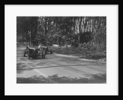Bugattis of Jock Leith and Teddy Rayson racing at Donington Park, Leicestershire, 1935 by Bill Brunell