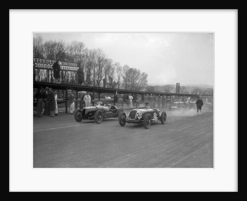 Riley and Alta racing at Donington Park, Leicestershire, c1930s by Bill Brunell