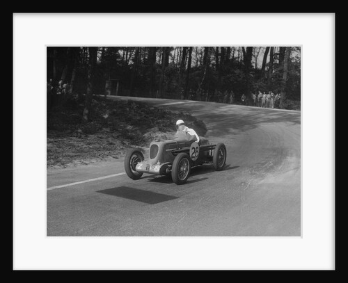 MG Q type of Kenneth Evans racing at Donington Park, Leicestershire, 1930s by Bill Brunell