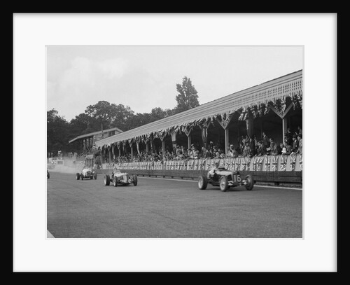 ERA of Raymond Mays and Riley of Percy Maclure racing at Crystal Palace, London, 1939 by Bill Brunell