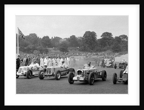 MG R type of Bill Esplen, ERA of Geg Parnell and MG of H Stuart-Wilton, Crystal Palace, 1939 by Bill Brunell