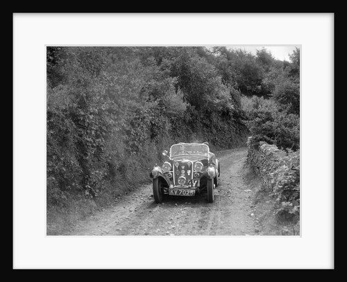 Singer Le Mans competing in the Mid Surrey Automobile Club Barnstaple Trial, 1934 by Bill Brunell