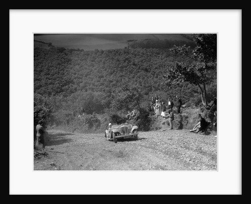 Jaguar SS competing in the Mid Surrey AC Barnstaple Trial, Beggars Roost, Devon, 1934 by Bill Brunell