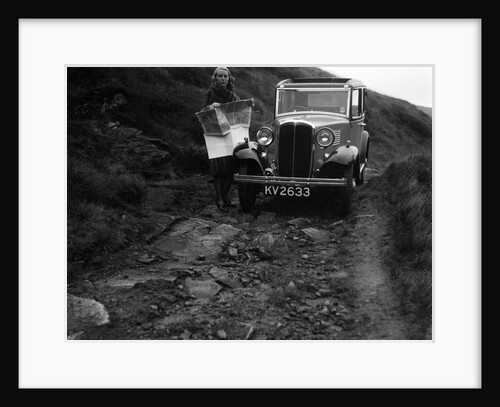 Kitty Brunell road testing a Standard Little Twelve saloon, c1932 by Bill Brunell