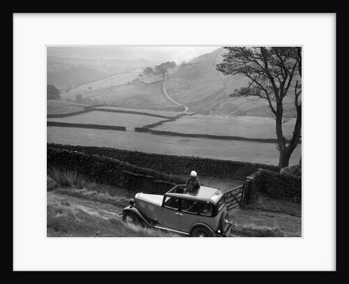 Kitty Brunell road testing a Standard Little Twelve saloon, c1932 by Bill Brunell
