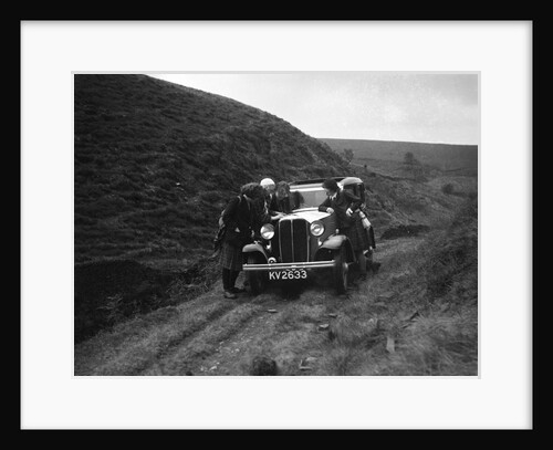 Kitty Brunell road testing a Standard Little Twelve saloon, c1932 by Bill Brunell