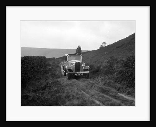 Kitty Brunell road testing a Standard Little Twelve saloon, c1932 by Bill Brunell