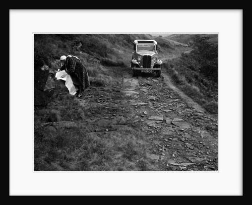 Kitty Brunell road testing a Standard Little Twelve saloon, c1932 by Bill Brunell
