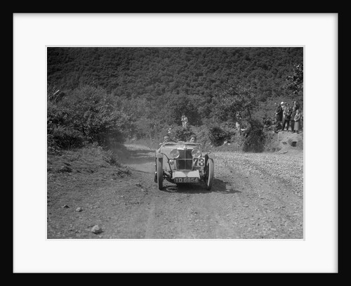 MG J2 competing in the Mid Surrey AC Barnstaple Trial, Beggars Roost, Devon, 1934 by Bill Brunell
