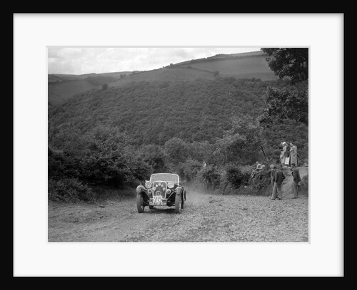 Singer sports competing in the Mid Surrey AC Barnstaple Trial, Beggars Roost, Devon, 1934 by Bill Brunell