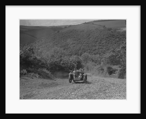Rover Meteor Speed Twenty at the Mid Surrey AC Barnstaple Trial, Beggars Roost, Devon, 1934 by Bill Brunell